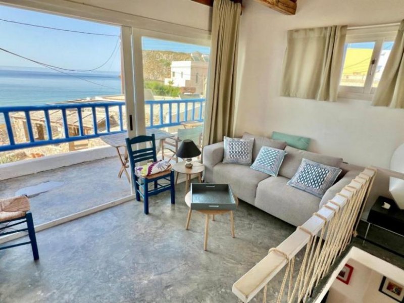 Mochlos MIT VIDEO: Kreta, Mochlos: Charmantes zweistöckiges Haus am Meer in Mochlos Haus kaufen